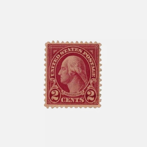 George Washington Red 2 Cent Stamp Rare Vintage - Picture 1 of 4